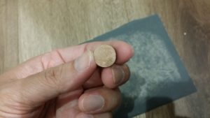 ビリヤードタップの水平出し完了